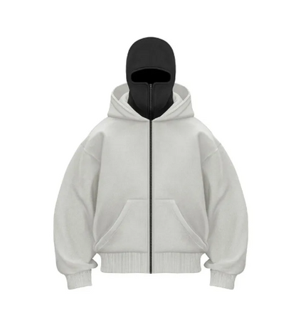 Fleece-lined Double Hood Sweater
