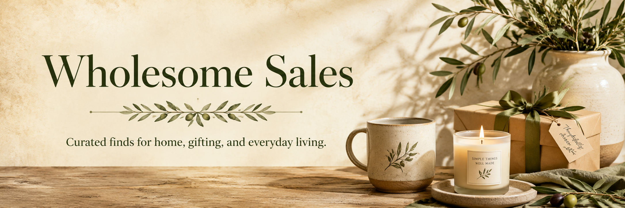 Wholesome Sales hero banner